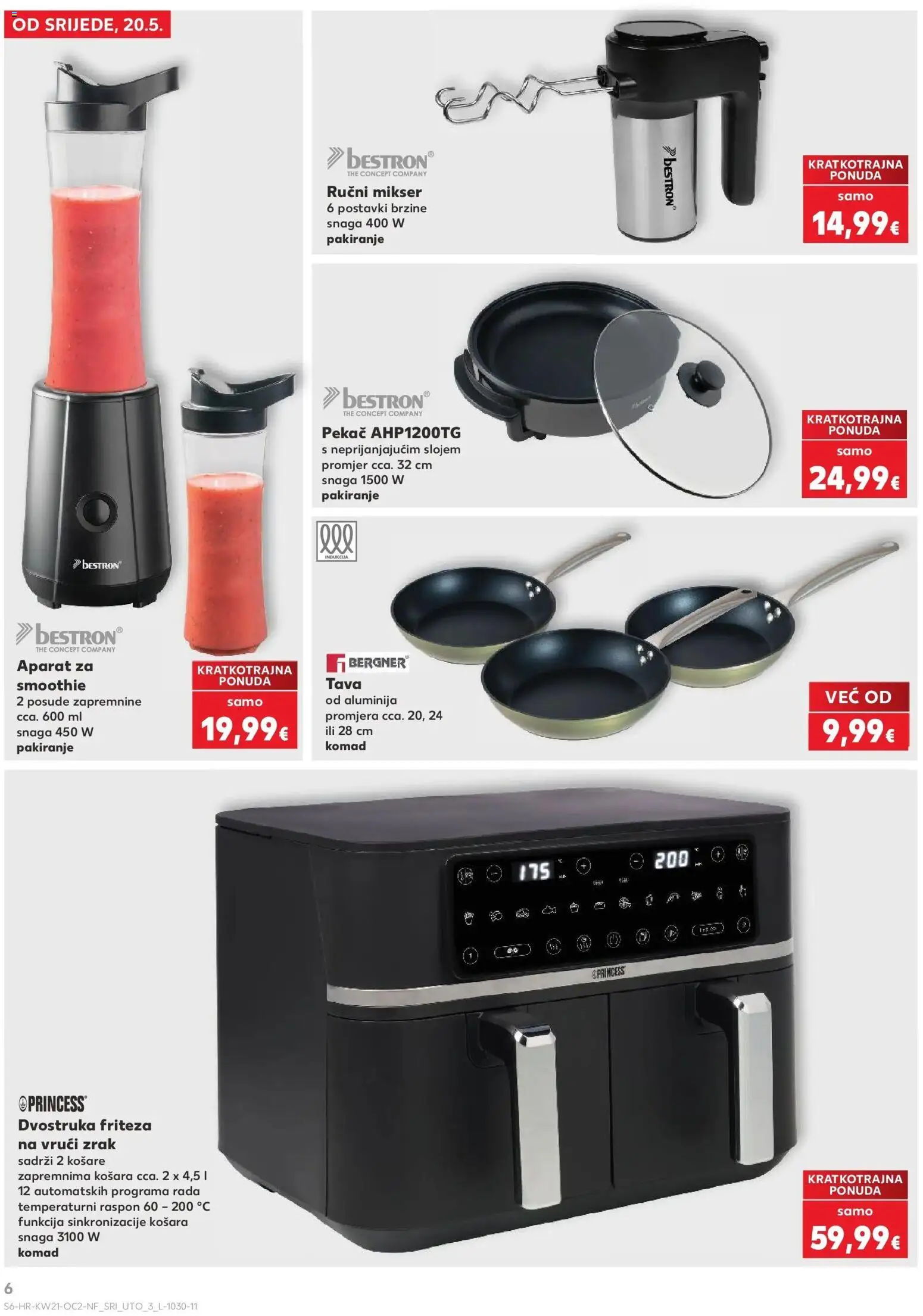 Kaufland katalog | vrijedi od 20.05.2026 | Stranica: 6 | Proizvodi: Košara, Pan, Košare, Friteza na vrući zrak