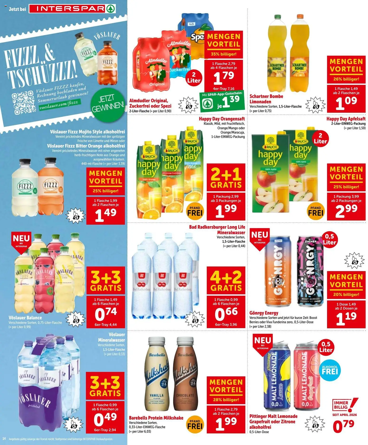Interspar - Flugblatt gültig ab 18.06.2026 | Seite: 14 | Produkte: Grapefruit, Zucker, Zitrone, Apple