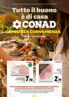 Anteprima del volantino Conad volantino Tutto il buono è di casa Sicilia valido a partire dal 30/09/2026