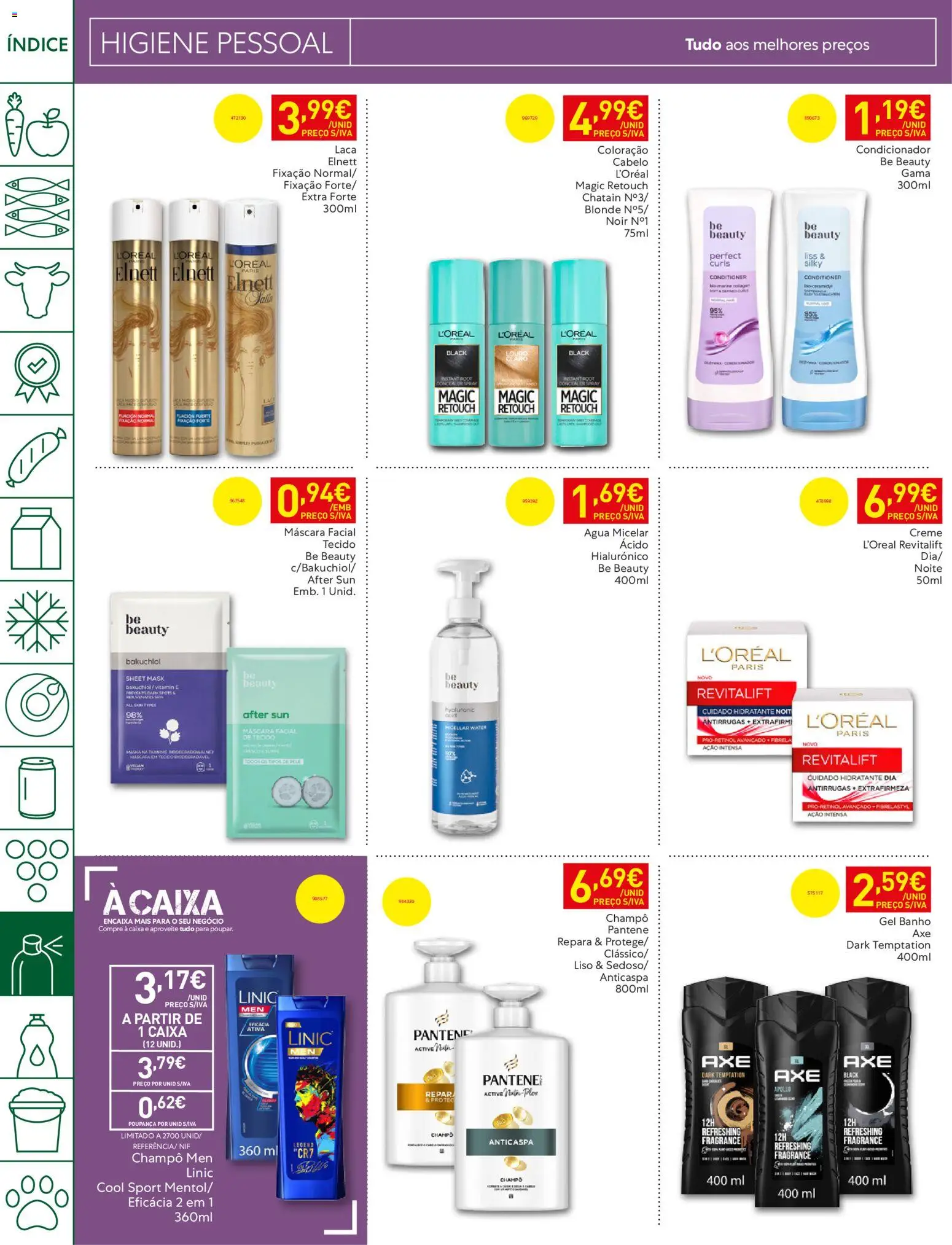 Recheio folheto Madeira │ válido de 09.06.2026 | Página: 32 | Produtos: Agua, Água micelar, Caixa, Banho