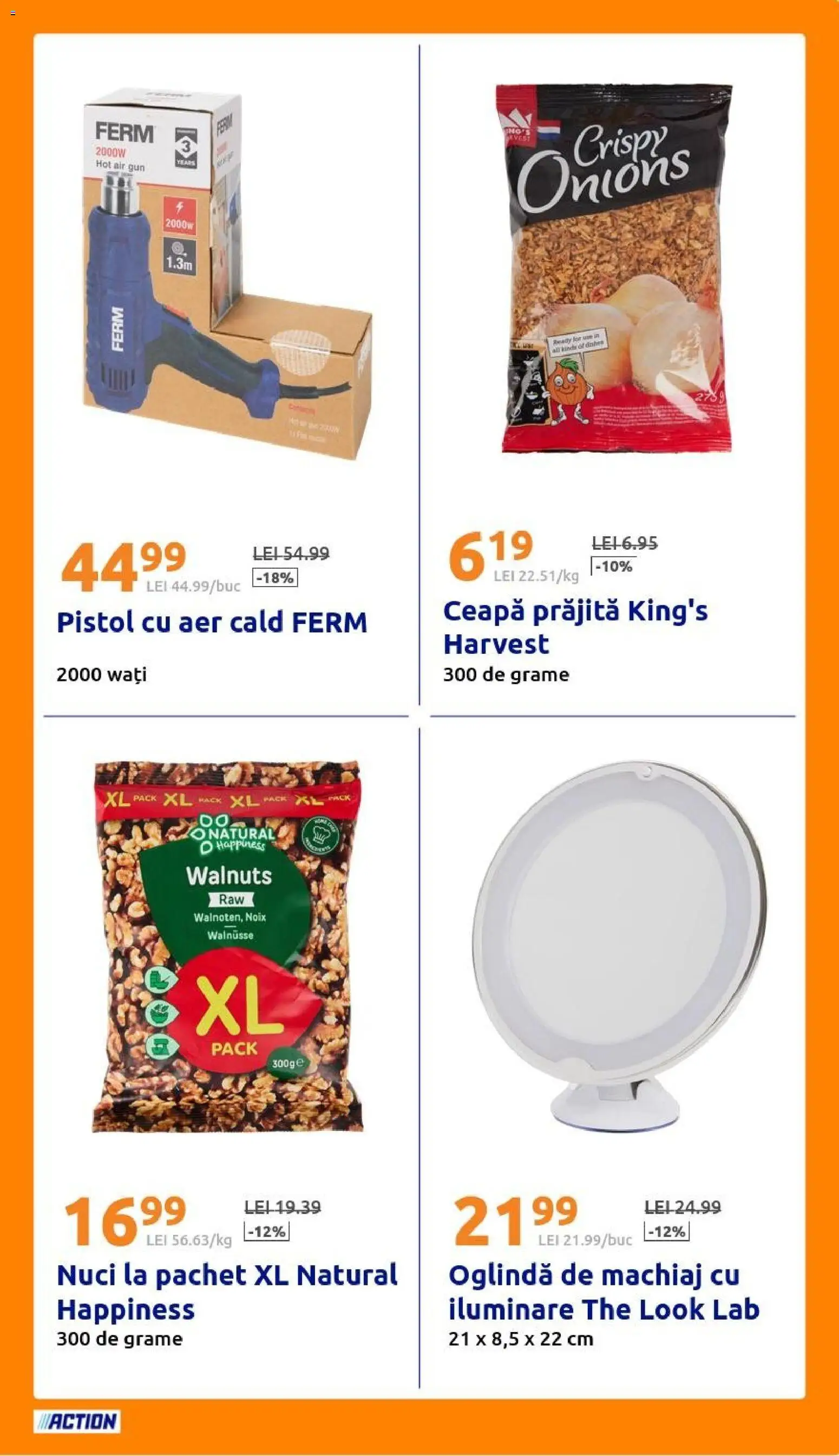 Noul catalog ACTION – valabil de la 07.10.2026 | Pagină: 15 | Produse: Oglindă, Machiaj, Nuci, Ceapă