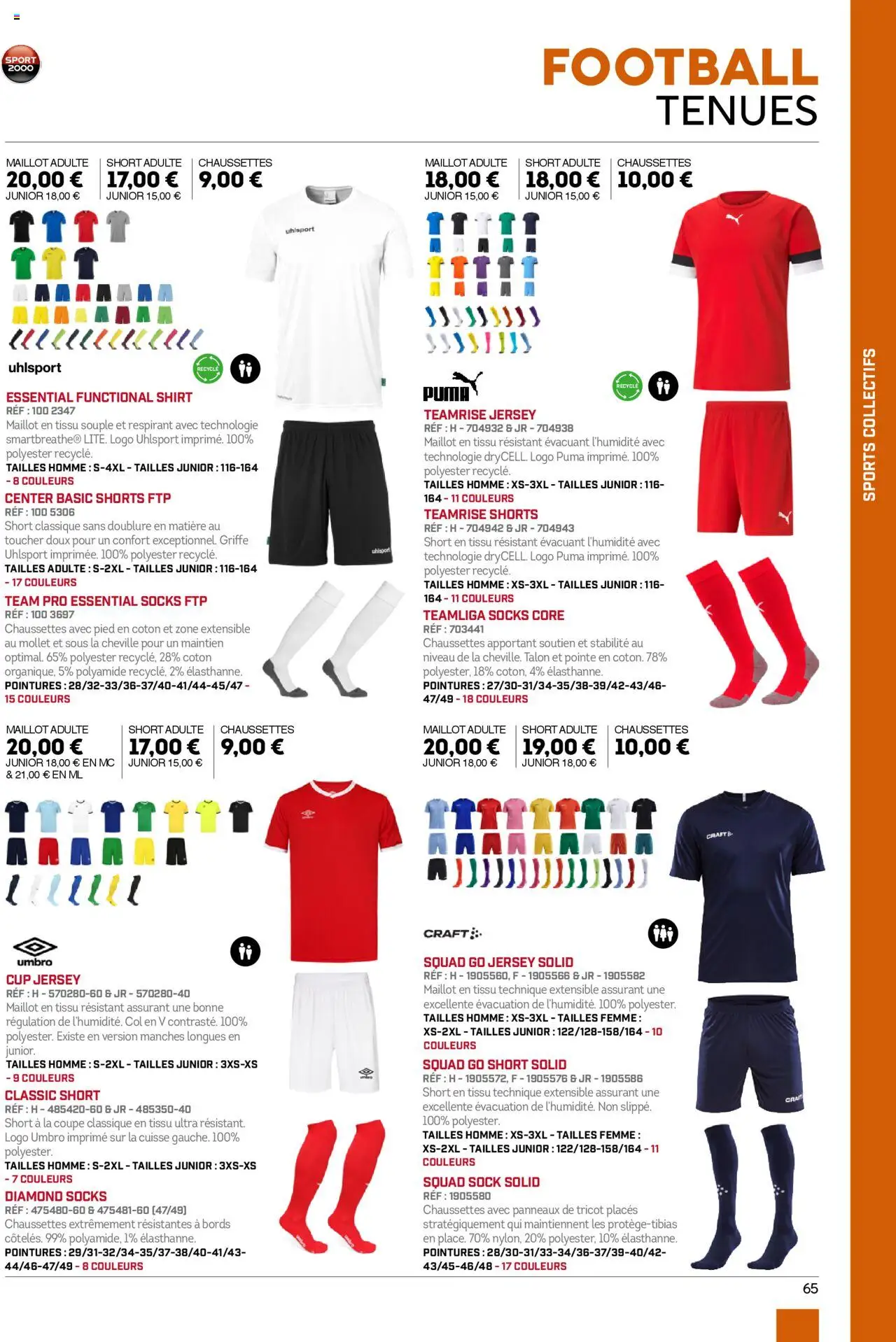 {H1} | Page: 65 | Produits: Coton, Shorts