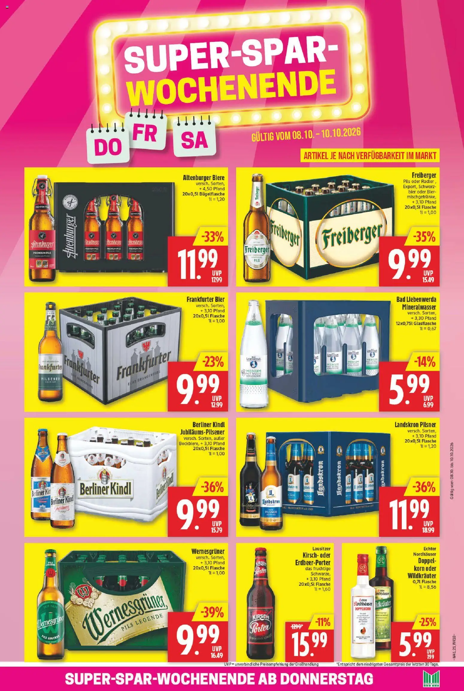 Marktkauf Prospekt – gültig ab 05.10.2026 | Seite: 21 | Produkte: Bier, Bad, Mineralwasser, Radler