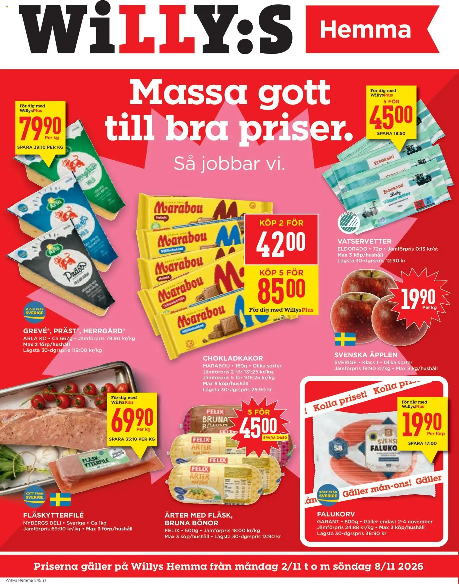 Willys reklamblad aktuell från 02/11/2026 | Sida: 1