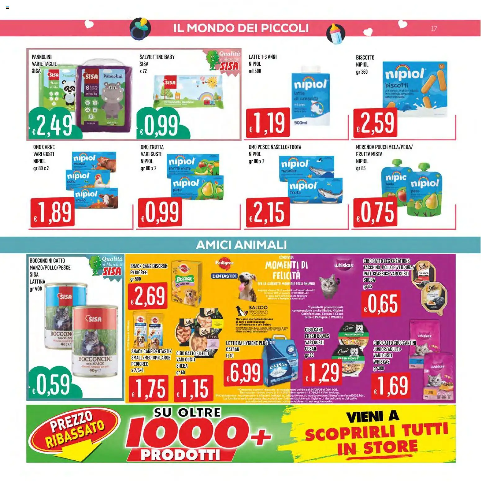 Volantino SISA del 01/10/2026 | Pagina: 17 | Prodotti: Pesce, Trota, Latte, Vitello