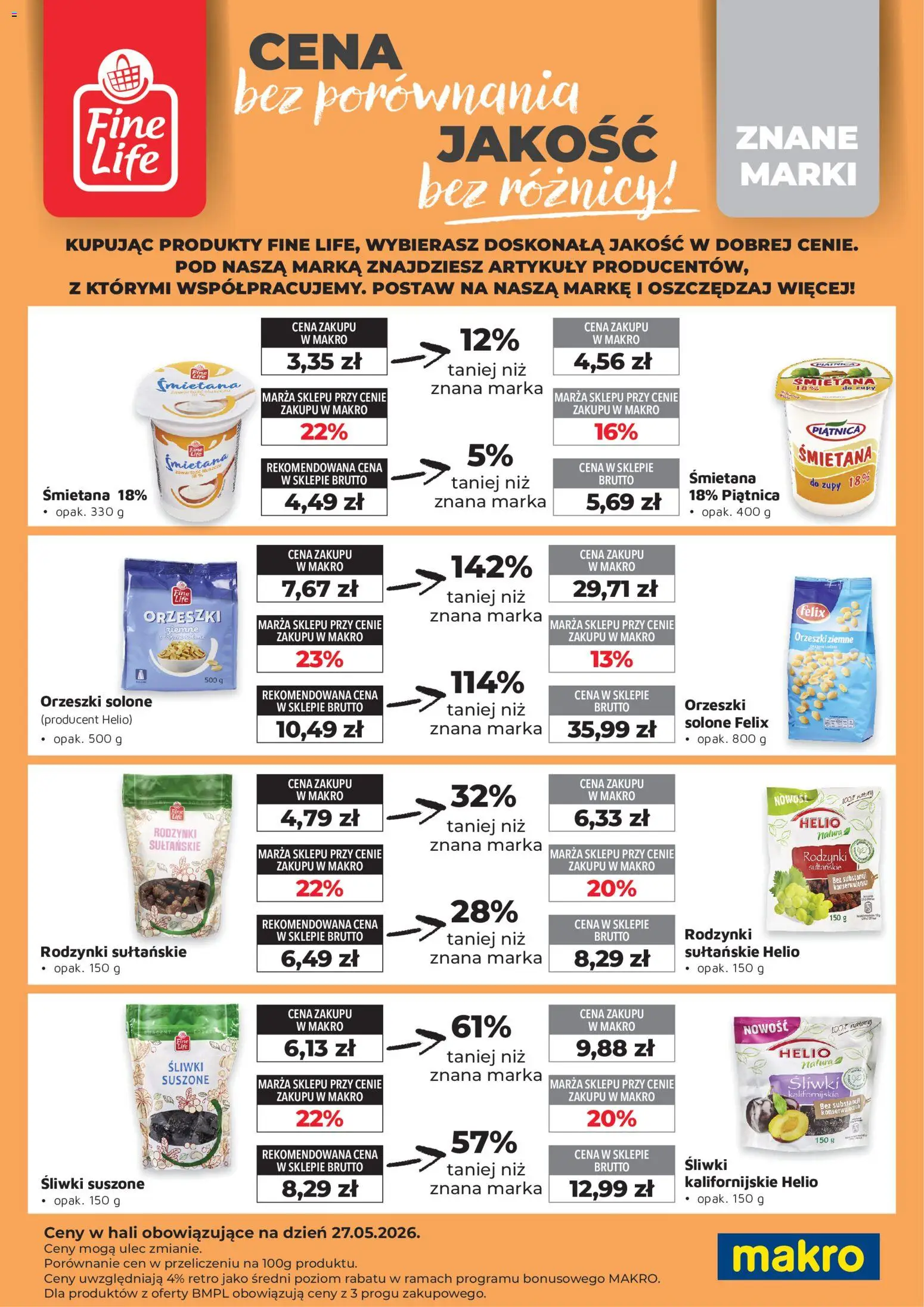 Makro gazetka - Fine Life od 01.02.2026 | Strona: 4 | Produkty: Chipsy, Mleka