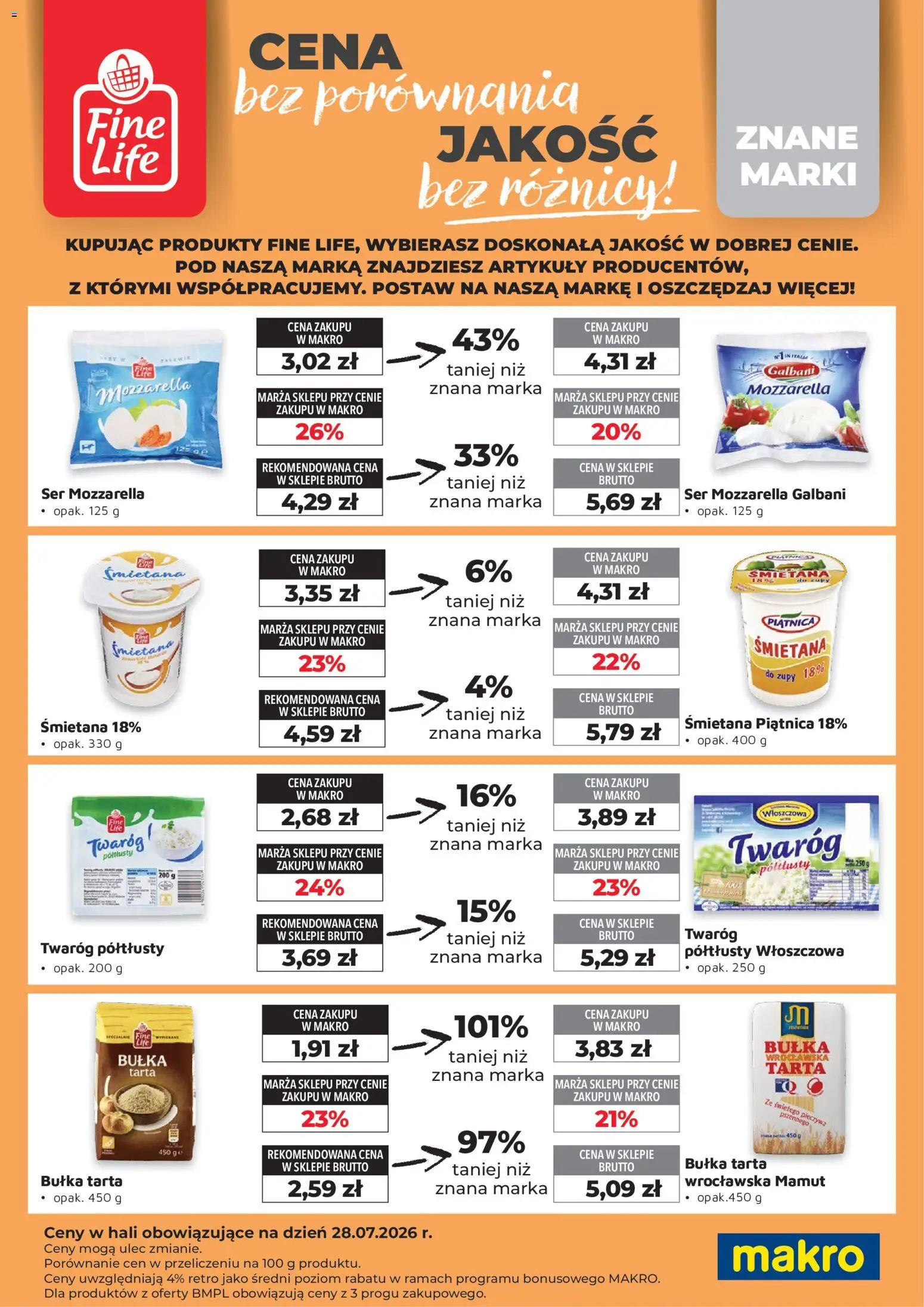 Makro gazetka - Fine Life od 01.02.2026 | Strona: 4 | Produkty: Chipsy, Migdały, Mleka