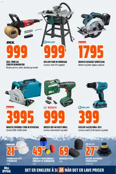 Forhåndsvisning av Obs Bygg kundeavis gyldig fra 05/07/2026 | Side: 25 | Produkter: Drill, Batteri, Disque dur externe
