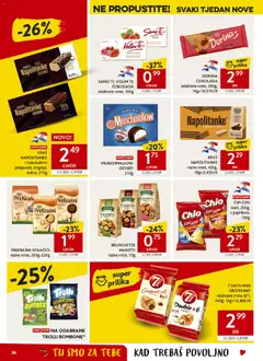 Dorina Napolitanke, odabrane vrste, 290g - Pregled kataloga iz trgovine Konzum, vrijedi od 06.05.2026 | Stranica: 36 | Proizvodi: Dorina, Čips, Kolačići, Napolitanke