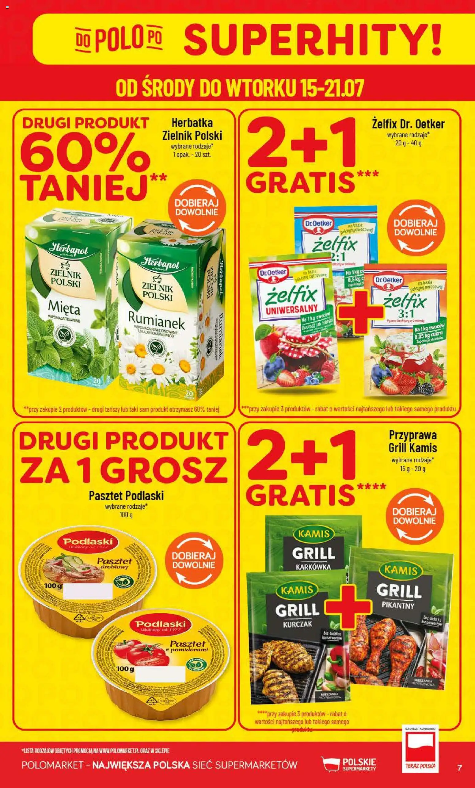 POLOmarket gazetka od 15.07.2026 | Strona: 7 | Produkty: Karkówka, Kurczak, Grill, Mięta
