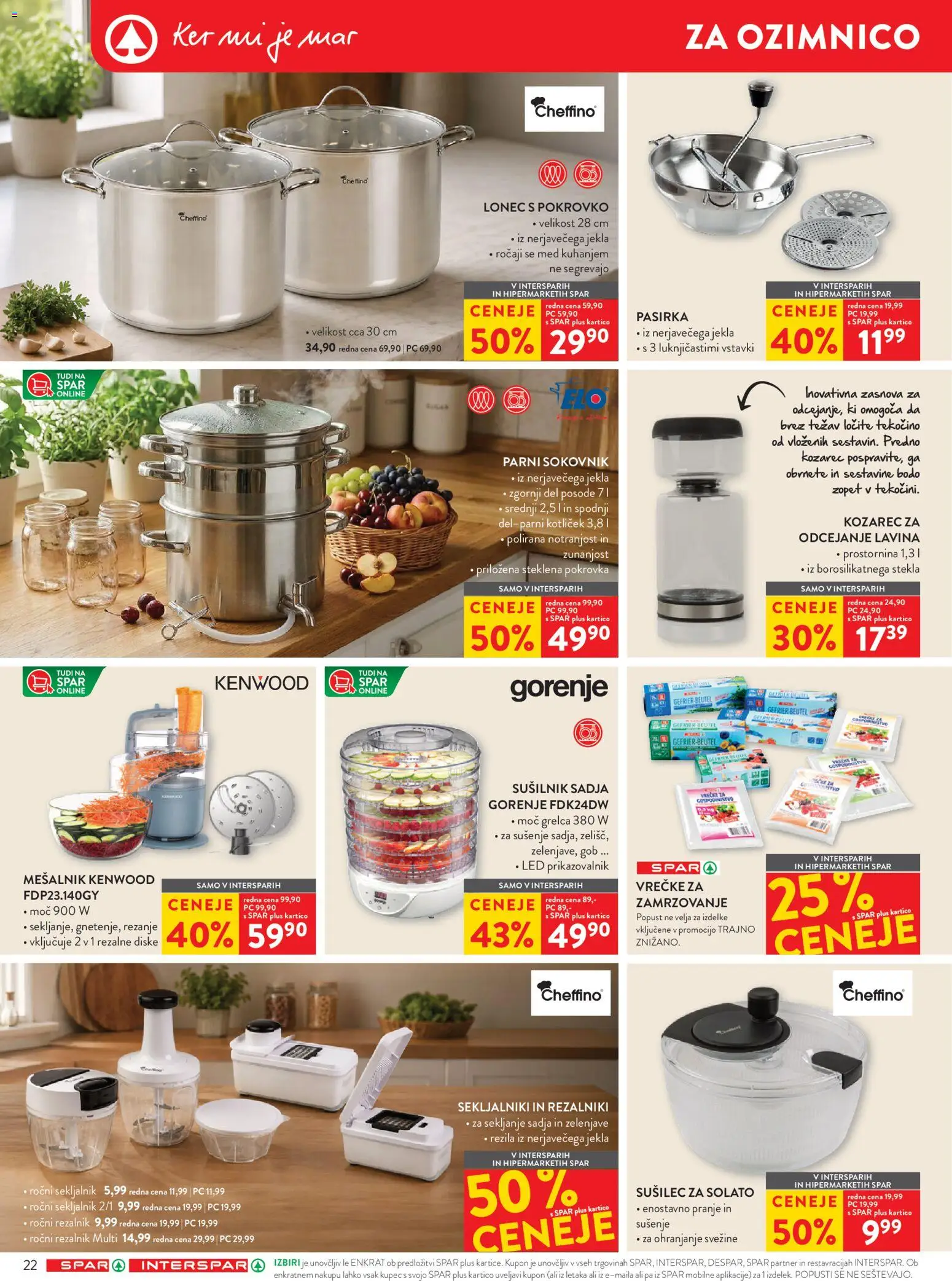 Novi Spar katalog ponudbe – veljaven od 22.07.2026 | Stran: 30 | Izdelki: Mesalnik, Rezalnik, Kozarec, Sokovnik