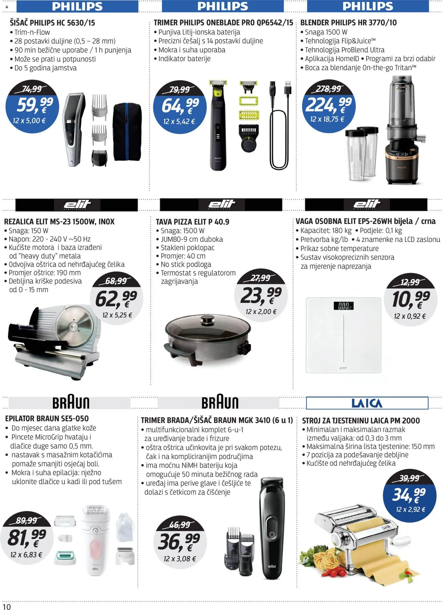 Centar Tehnike katalog | vrijedi od 19.10.2026 | Stranica: 10 | Proizvodi: Epilator, Tava, Blender, Vaga