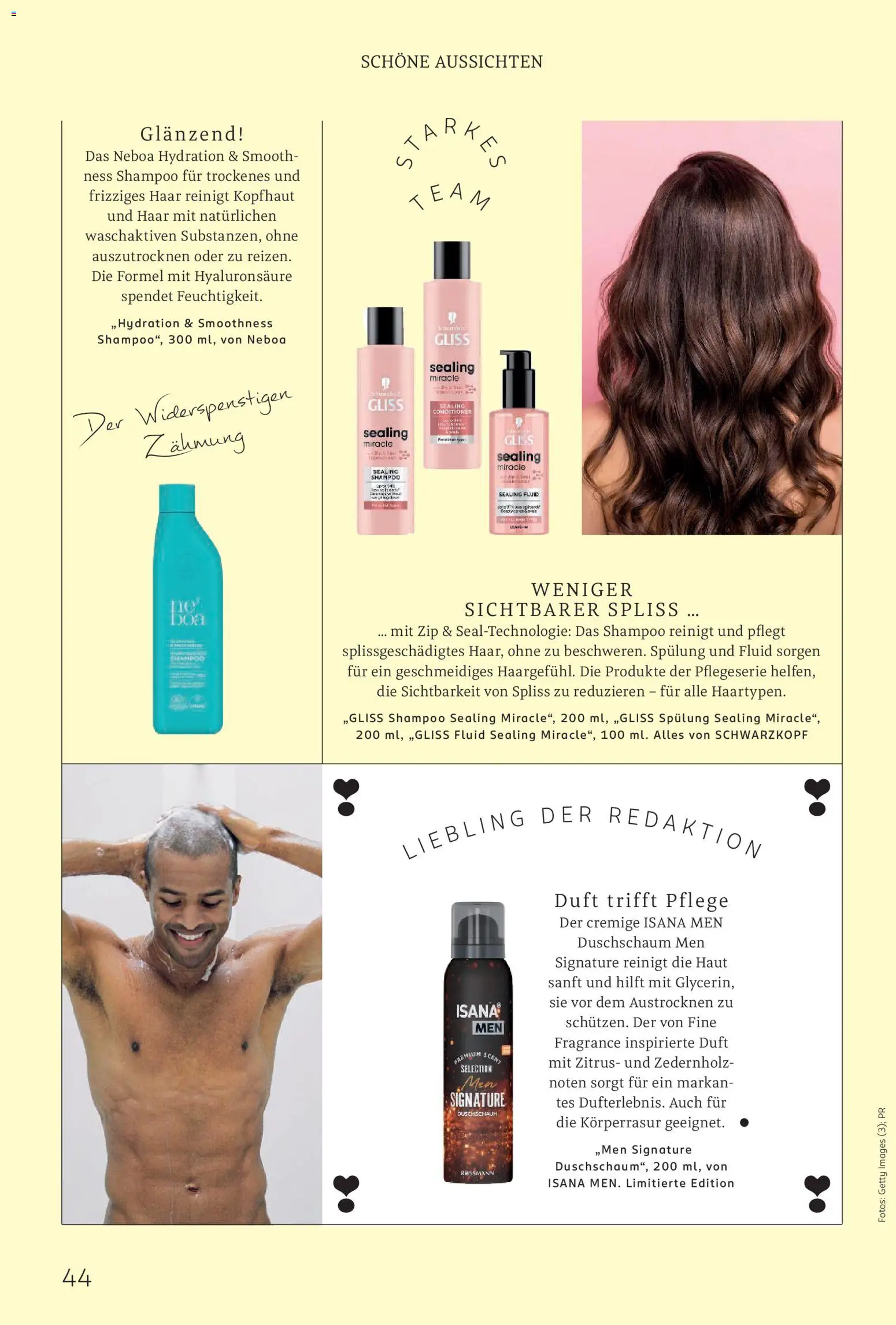 Rossmann Centaur – gültig ab 01.09.2026 | Seite: 44 | Produkte: Duft, Shampoo, Spülung