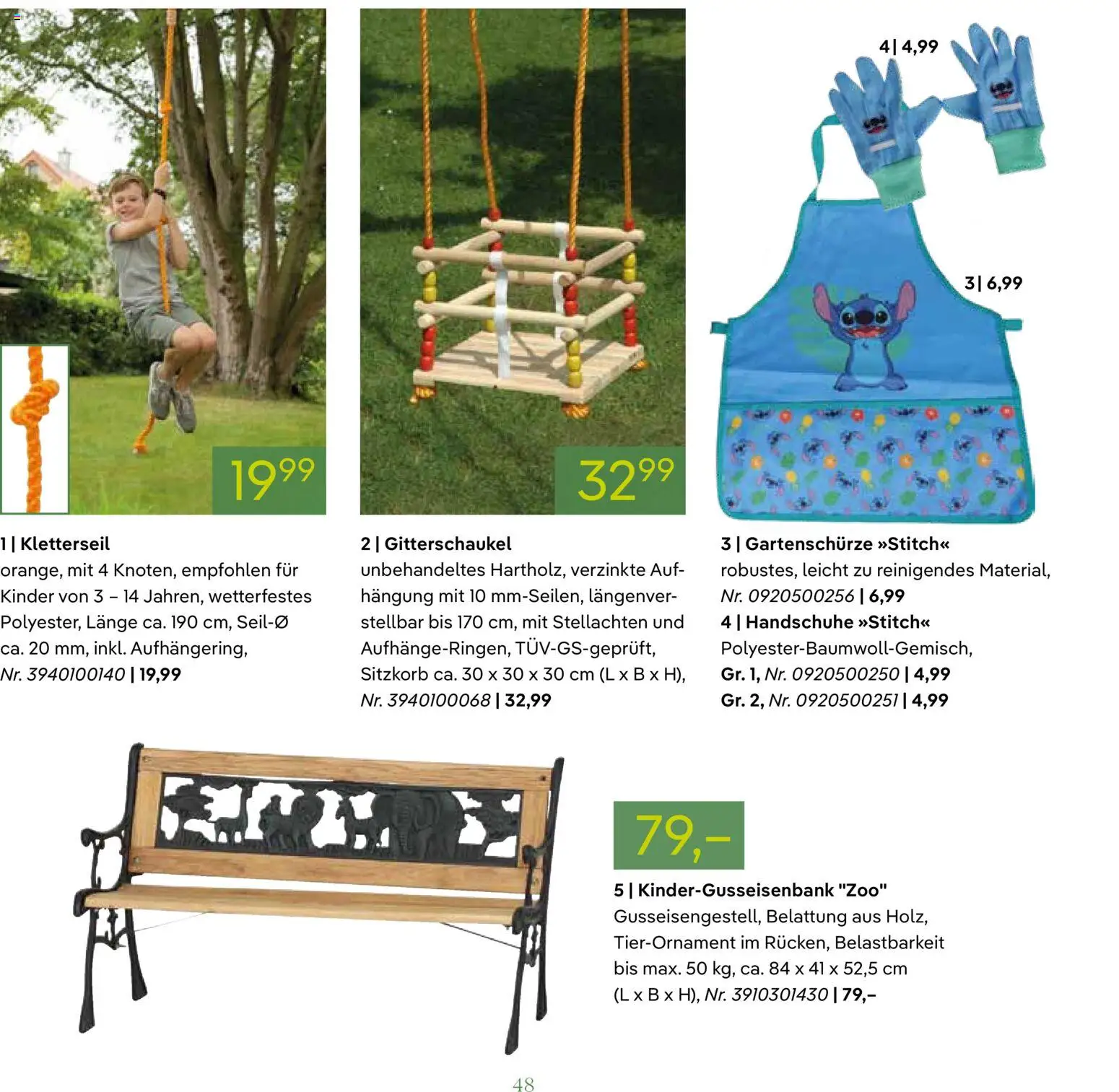 Pflanzen-Kölle GARTENMÖBEL 2026 – gültig ab 07.03.2026 | Seite: 48 | Produkte: Handschuhe