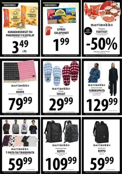 Tuuri-mainoslehti voimassa 21/10/2026 alkaen | Sivu: 12 | Tuotteet: Kalapuikot, Kana, Tossut, Huopa