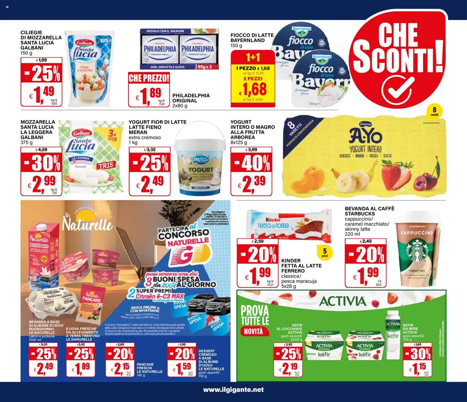 Volantino Il Gigante del 21.05.2026 | Pagina: 25 | Prodotti: Uova, Caffè, Frutta, Pesca