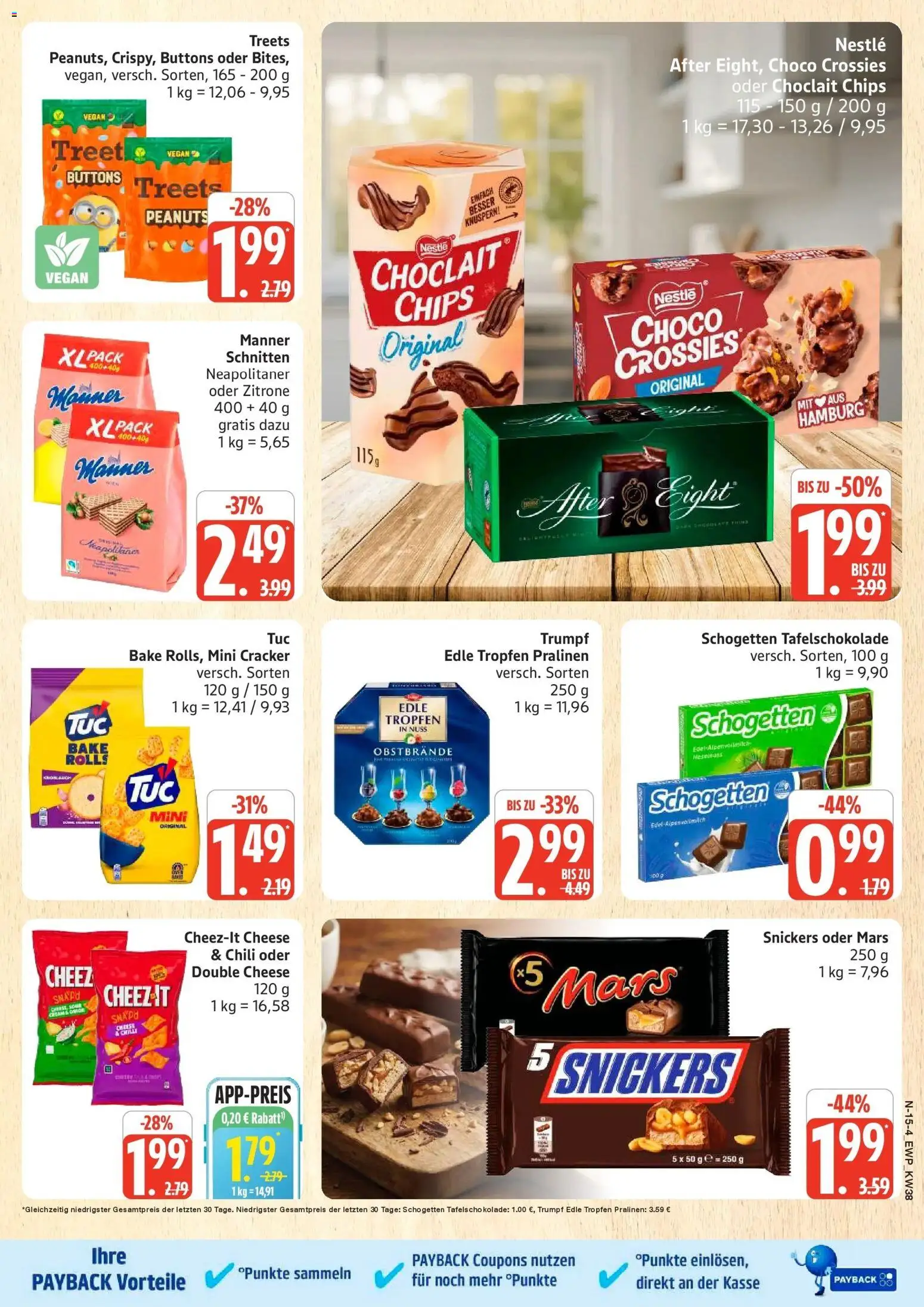 Edeka Prospekt Rostock (ab 14.09.2026) » Angebote Online | Seite: 19 | Produkte: Snickers, Mars, Zitrone, Schogetten