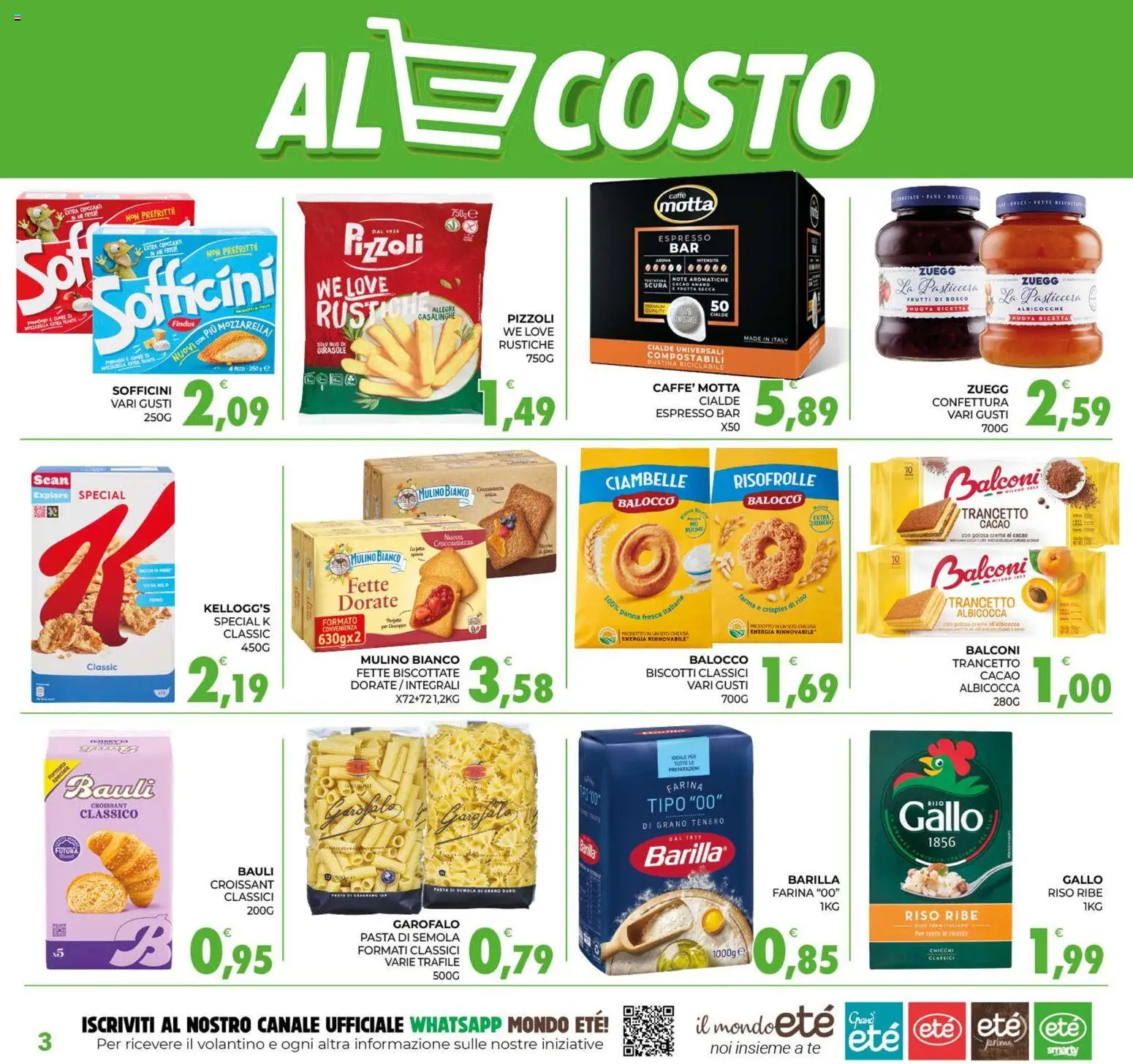 Volantino Eté del 22/09/2026 | Pagina: 3 | Prodotti: Ciambelle, Caffè, Pasta, Fette biscottate