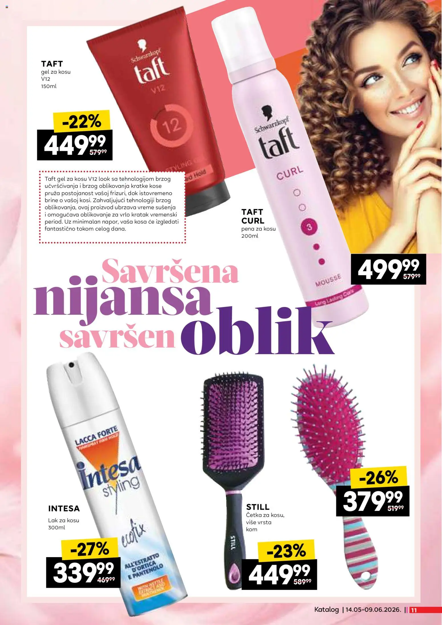 Idea katalog - važi od 14.05.2026 | Strana: 11 | Proizvode: Četka, Lak za kosu