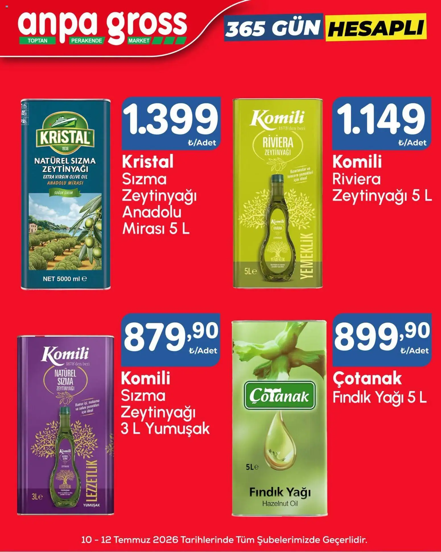 Anpa Gross - Hafta sonu fırsatları - 10 Temmuz 2026 tarihinden itibaren geçerlidir | Sayfa: 14 | Ürünler: Makarna, Fındık, Sebze