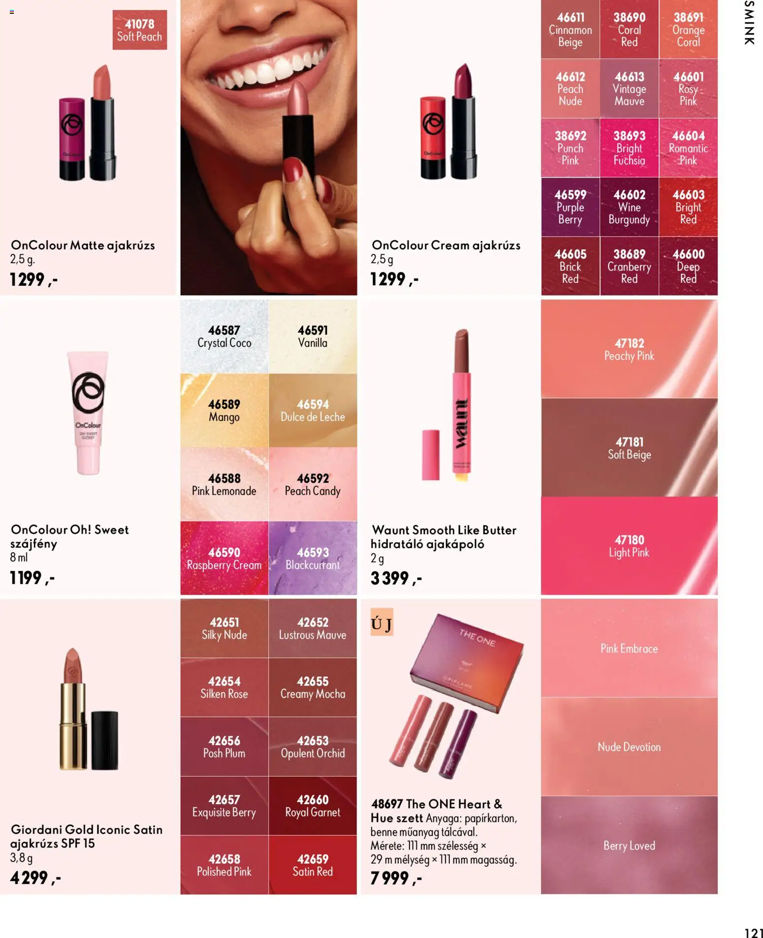 Oriflame akciós ujság - amely érvényes a következő dátumtól: 2026.09.30. | Oldal: 121 | Termékek: Ajakrúzs, Szájfény, Rosé, Mangó