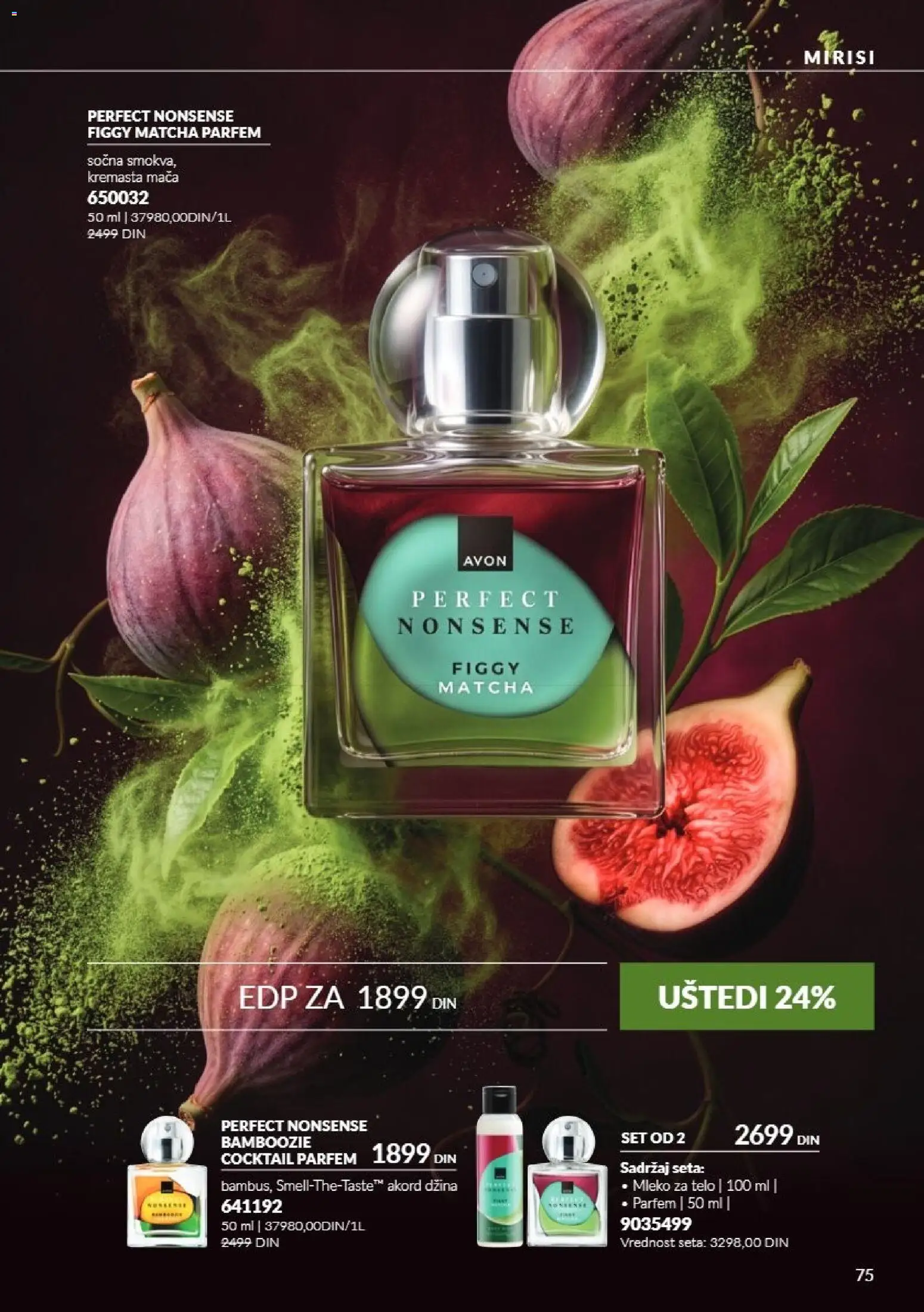 AVON katalog - važi od 01.10.2026 | Strana: 75 | Proizvode: Parfem, Mleko, Matcha, Mleko za telo