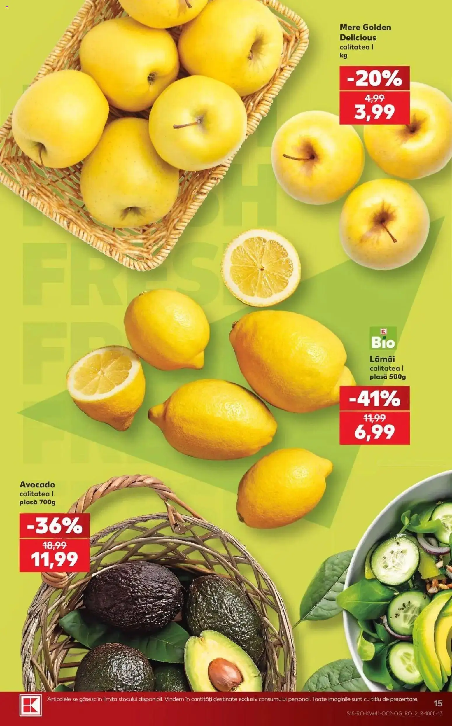 Kaufland Deva 07.10.2026 - Revista si Oferta | Pagină: 15 | Produse: Lamai, Mere, Avocado