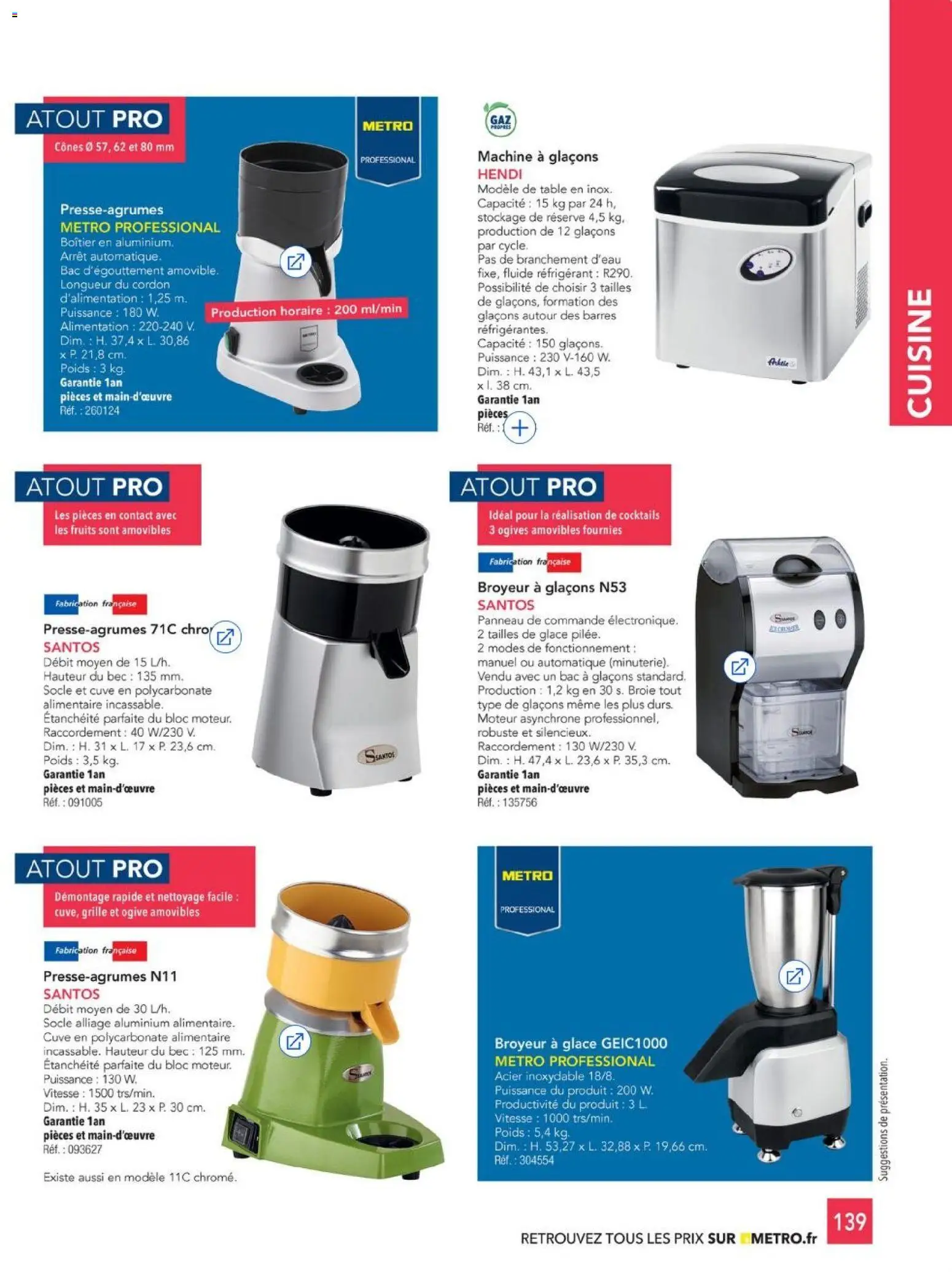 {H1} | Page: 139 | Produits: Poids, Fruits, Table, Cônes