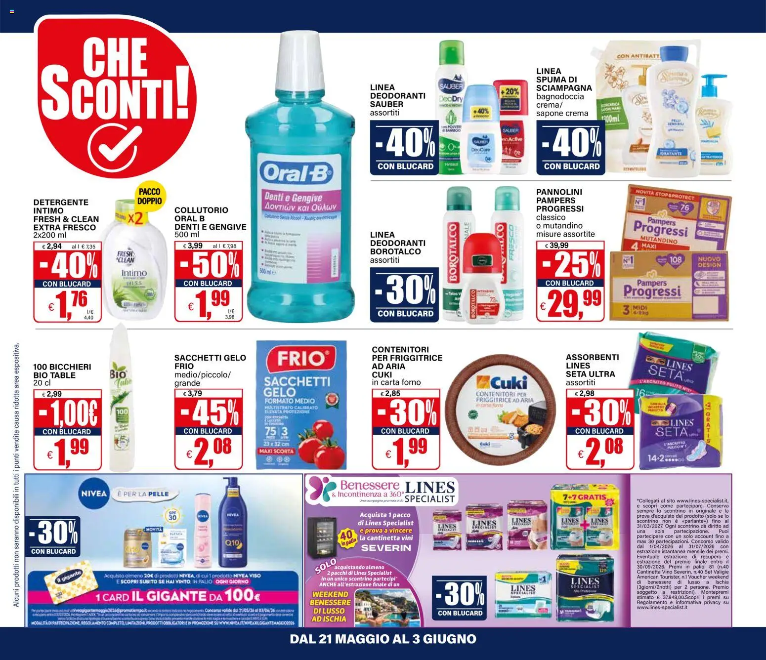Volantino Il Gigante del 21.05.2026 | Pagina: 8 | Prodotti: Sapone, Collutorio, Intimo, Pampers