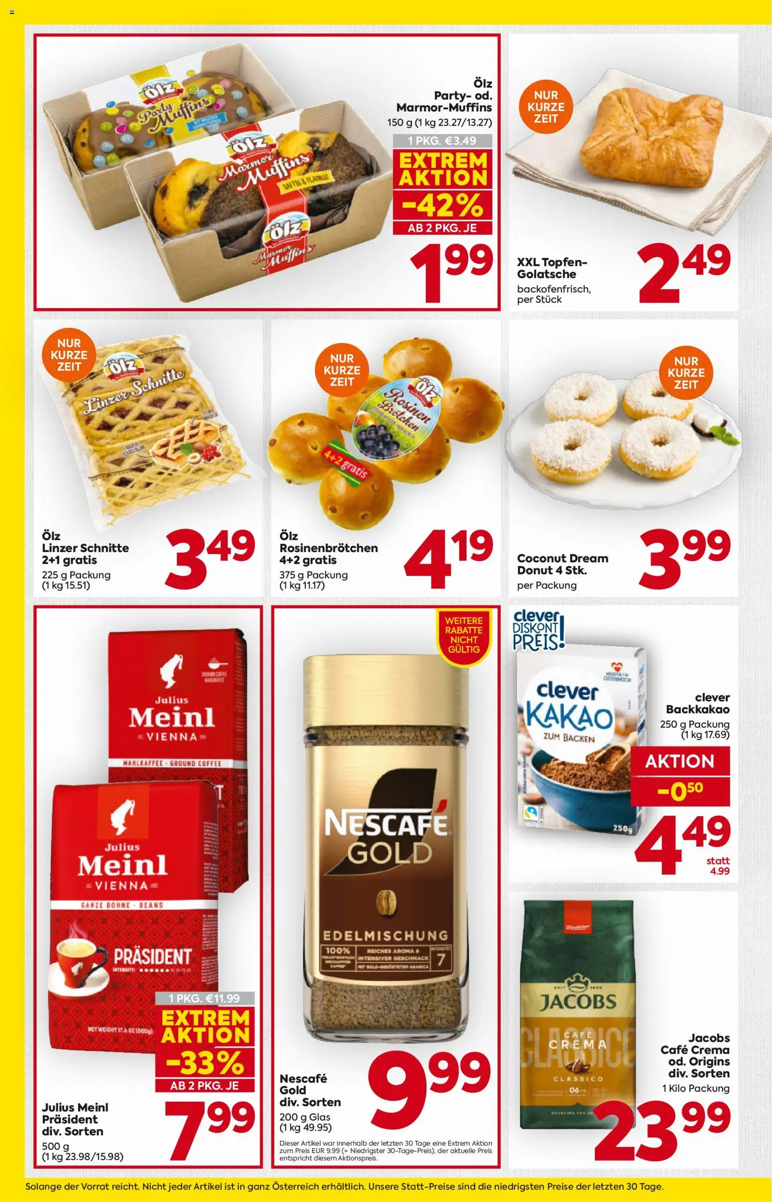 Billa AT akciós ujság - amely érvényes a következő dátumtól: 2026.08.13. | Oldal: 10 | Termékek: Nescafé, Kakaó, Linzer