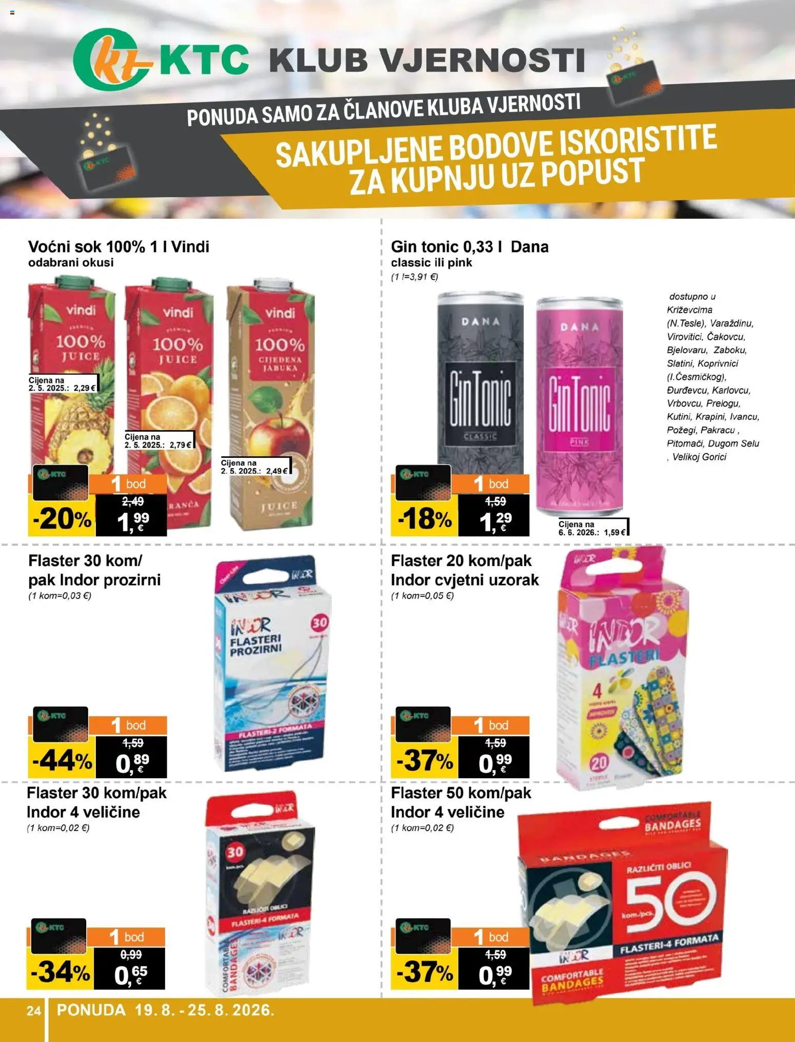 KTC katalog | vrijedi od 19.08.2026 | Stranica: 24 | Proizvodi: Sok, Tonic, Voćni sok, Jabuka