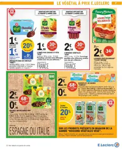 E.Leclerc - Prévisualisation de E.Leclerc catalogue valide à partir de 13/10/2026 | Page: 7 | Produits: Merguez, Lasagnes, Pois, Biscuits