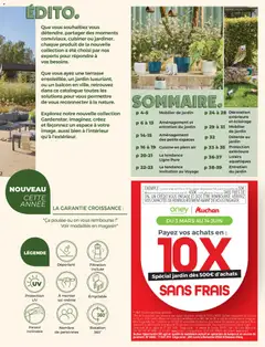 Auchan - Jardinage, meubles jardin - Voorbeeld van een folder van Auchan, geldig van 03.03.2026 | Pagina: 2 | Producten: NOS, Mars, La, Bank