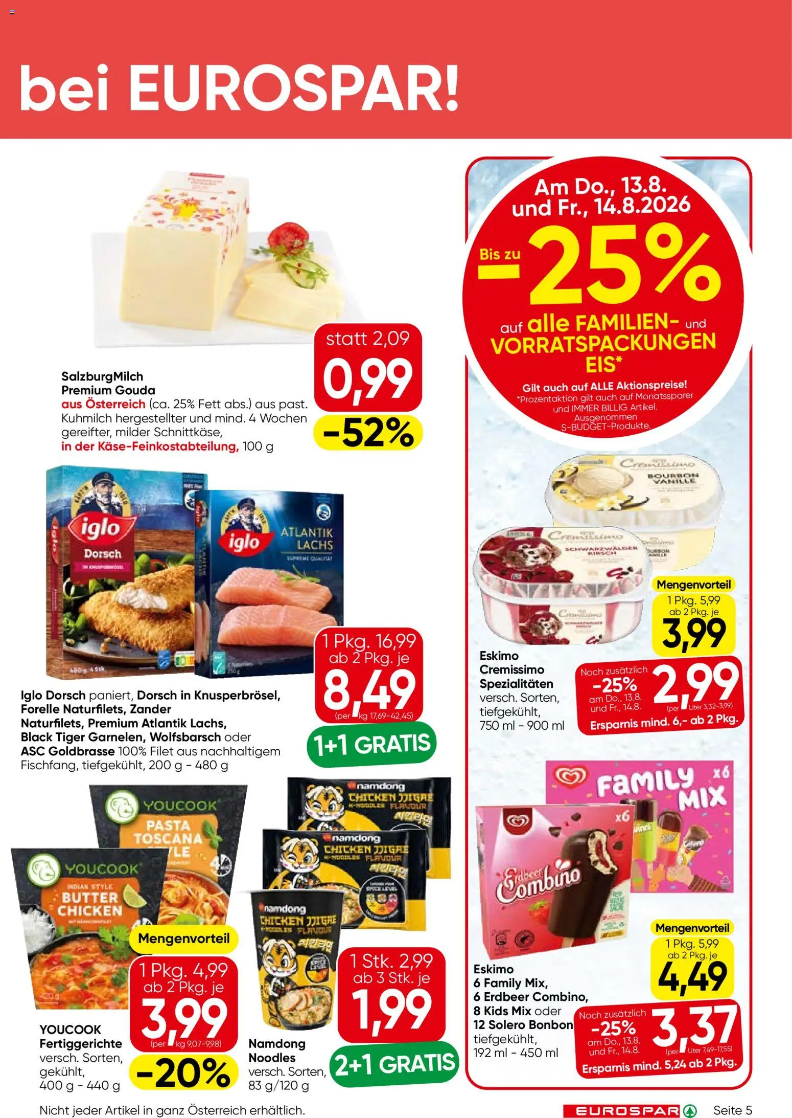Eurospar - Flugblatt gültig ab 13.08.2026 | Seite: 5