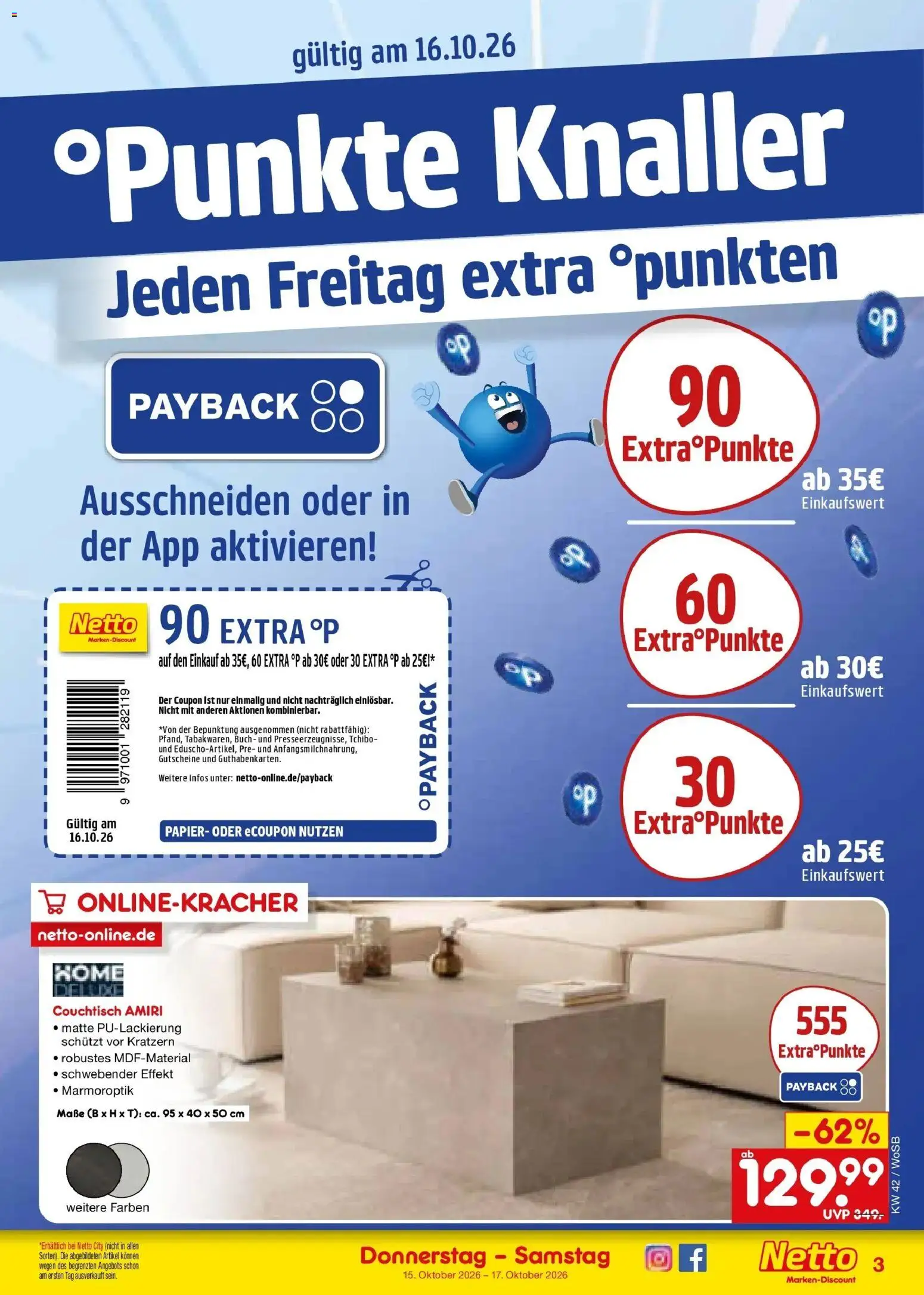 Netto Marken-Discount Prospekt Ludwigshafen-Edigheim (ab 12.10.2026) » Angebote | Seite: 59 | Produkte: Couchtisch