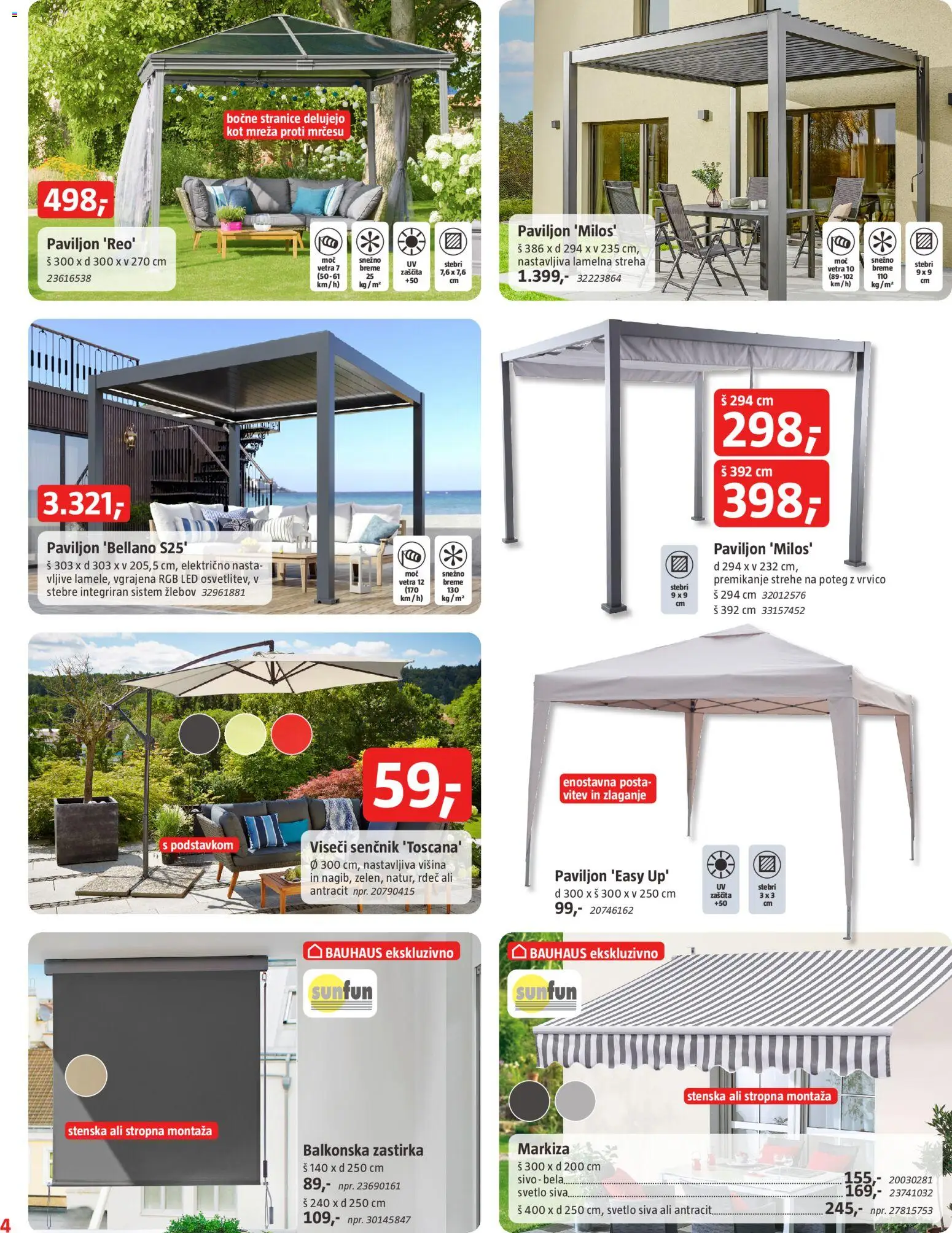Novi Bauhaus katalog ponudbe – veljaven od 01.07.2026 | Stran: 4