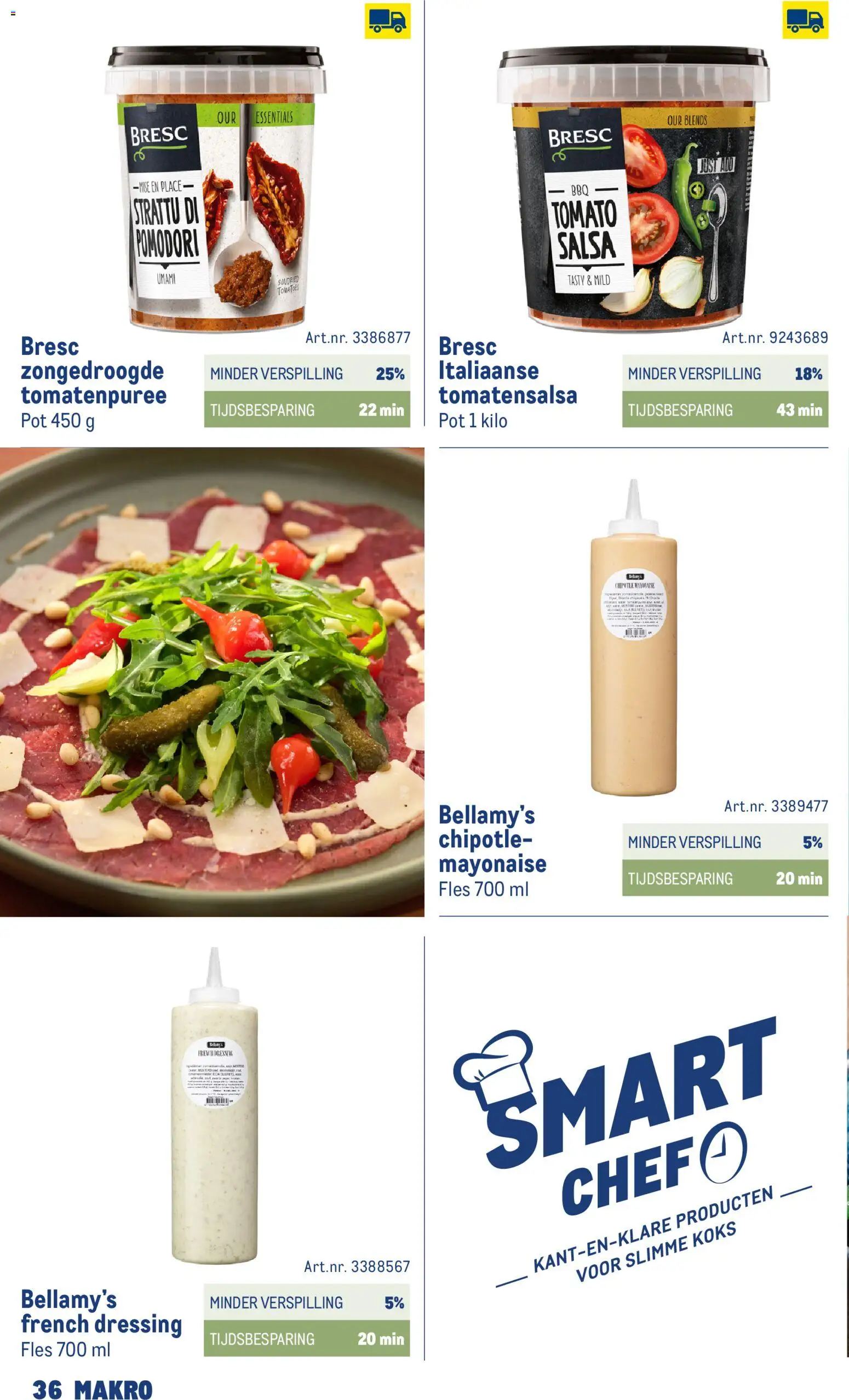 {H1} | Pagina: 36 | Producten: Tomatenpuree, Fles, Dressing, Mayonaise