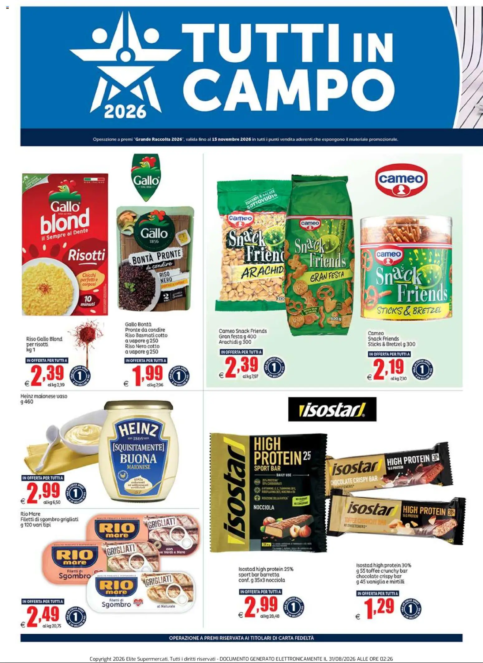 Volantino Elite Supermercati del 31/08/2026 | Pagina: 4 | Prodotti: Bretzel, Riso Basmati, Mirtilli, Barretta