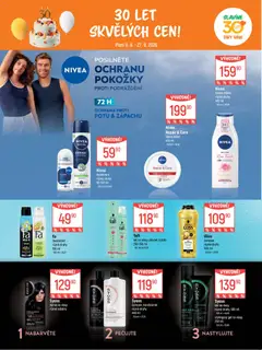 Náhled letáku Globus leták - Pomáháme 30 let od 09.09.2026 | Strana: 21 | Produkty: Deodorant, Body, Kondicionér, Lak na vlasy