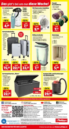 Thomas Philipps Flugblatt ab 28.09.2026 gültig | Seite: 18 | Produkte: Grill, Staubsauger