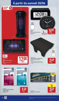 Aldi - Prévisualisation de Aldi catalogue valide à partir de 16.06.2026 | Page: 40 | Produits: Réveil, Lampe, Piles