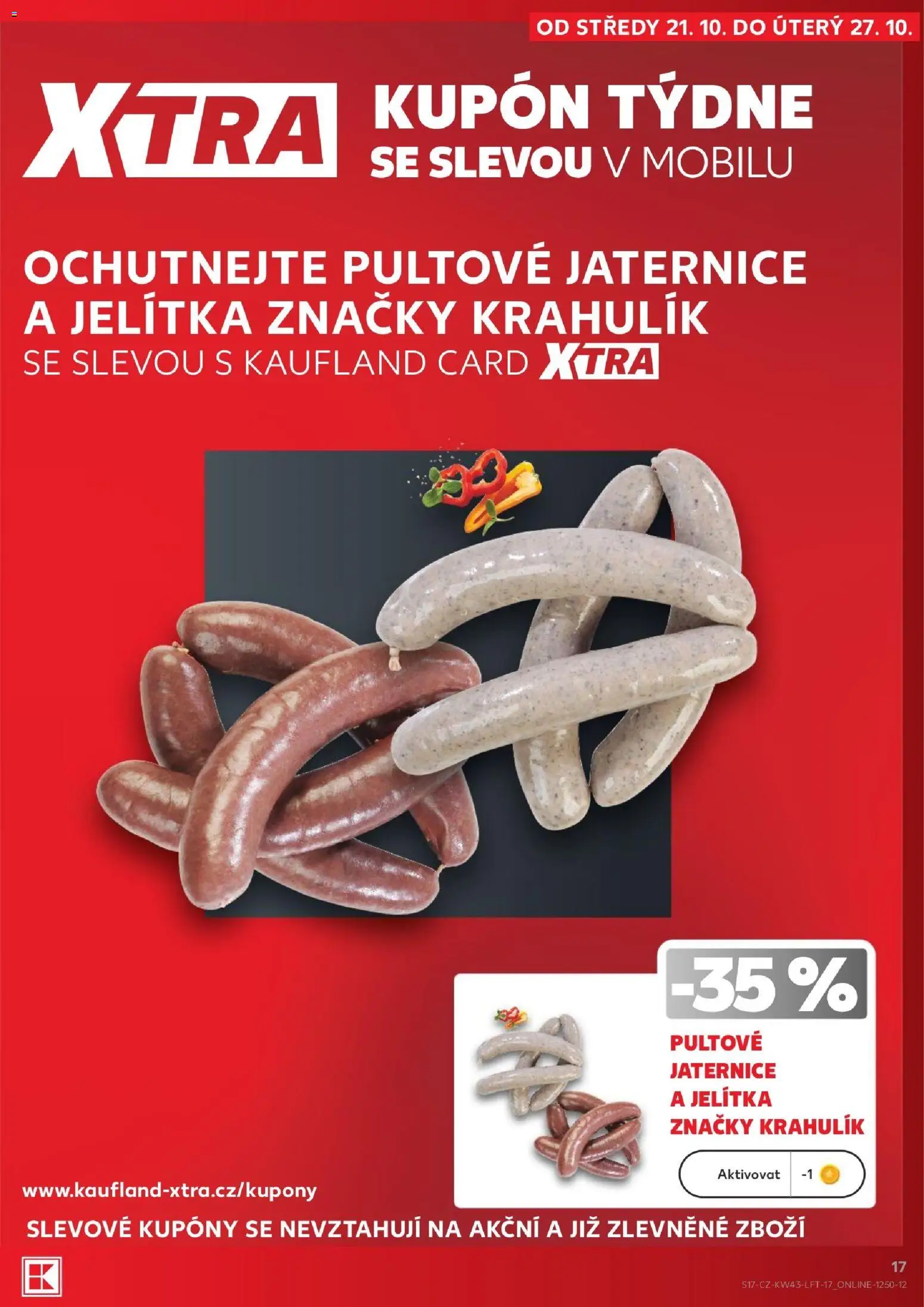 Kaufland leták - Praha 8 od 21.10.2026 | Strana: 17