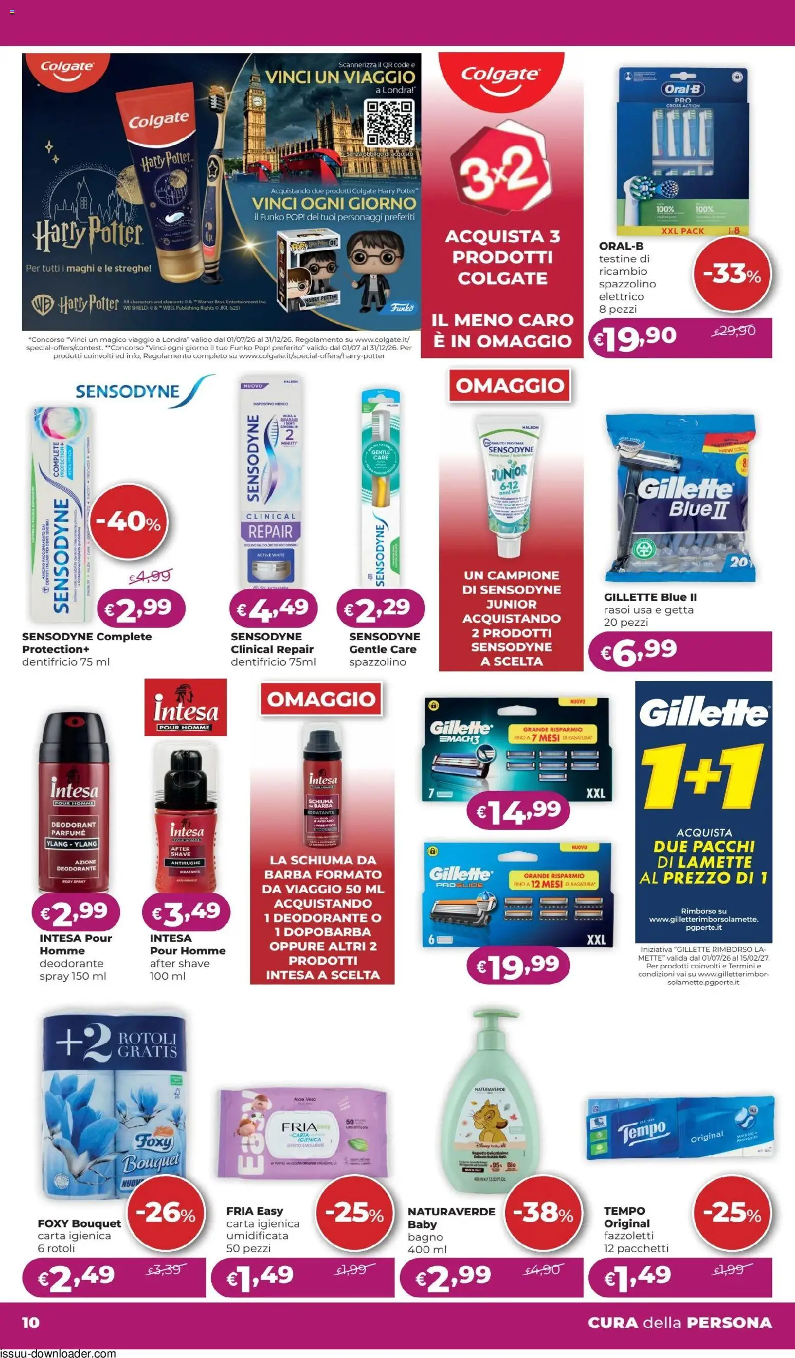 Volantino La Saponeria del 23/07/2026 | Pagina: 10 | Prodotti: Schiuma da barba, Dopobarba, Carta igienica, Fazzoletti