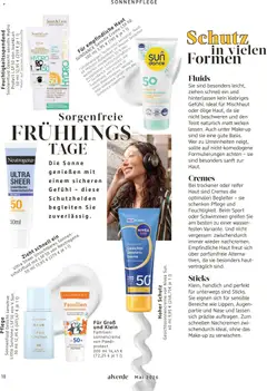 dm drogerie Prospekt 	 ab 01.05.2026 gültig | Seite: 18 | Produkte: Creme, Sonnencreme, Wasser
