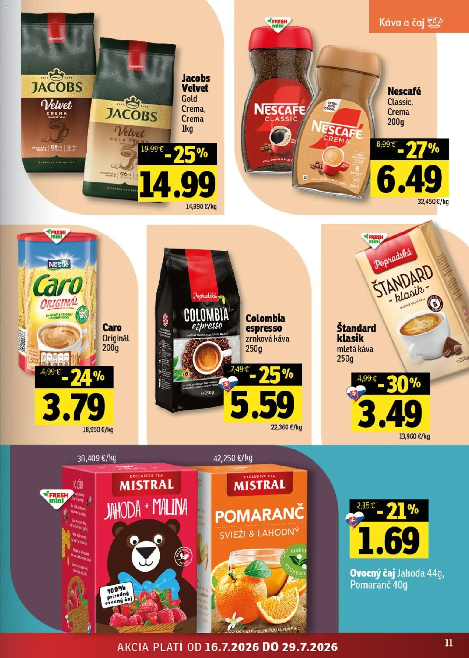Nové Fresh akcie – leták je platný od 16.07.2026 | Strana: 11