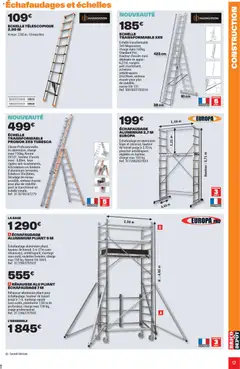 Brico Dépôt - Prévisualisation de Brico Dépôt L'officiel du bricolage valide à partir de 16/06/2026 | Page: 17 | Produits: Base, Échafaudage, Échelle télescopique
