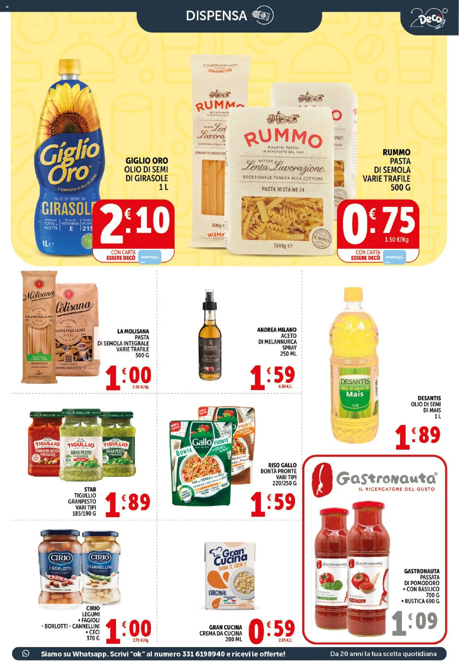 Volantino Decò del 20.05.2026 | Pagina: 11 | Prodotti: Riso, Cereali, Basilico, Aceto
