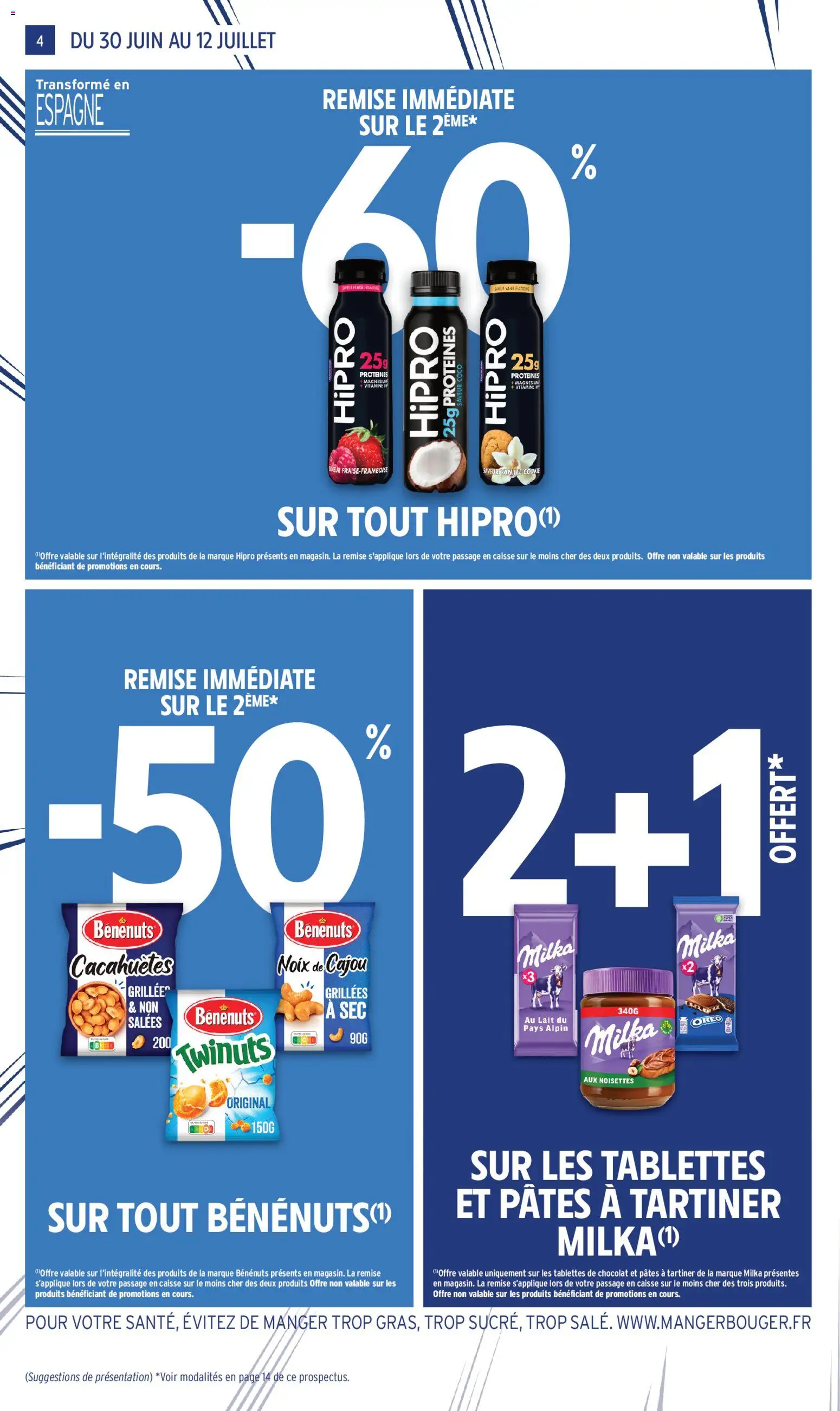 {H1} | Page: 4 | Produits: Tablettes de chocolat, Lait, Chocolat, Noix