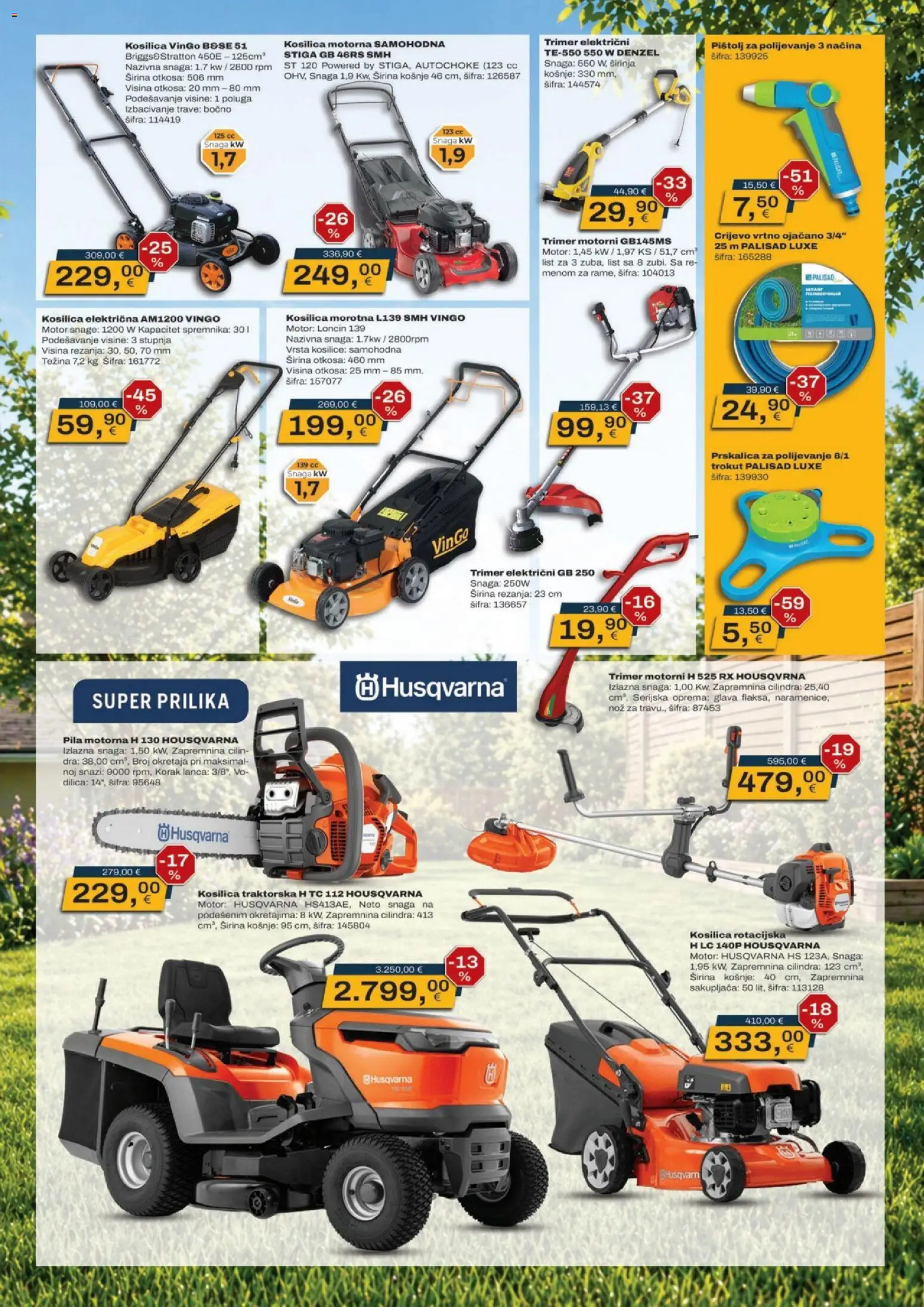 Vinkoprom katalog | vrijedi od 15.06.2026 | Stranica: 5 | Proizvodi: Kosilica, Nož, Trimer, Pila