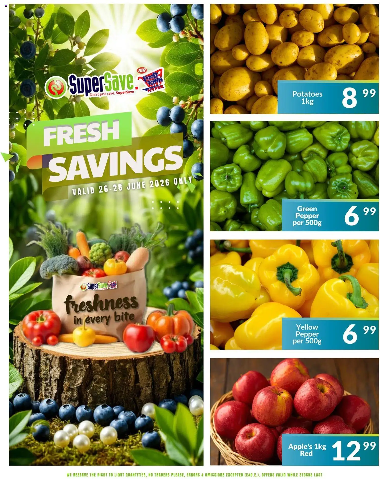 New Super Save catalogue – valid from 26/06/2026 | Page: 4 | Products: Potatoes, Pepper